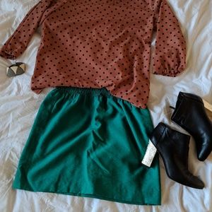 J. Crew Emerald green skirt - size 8